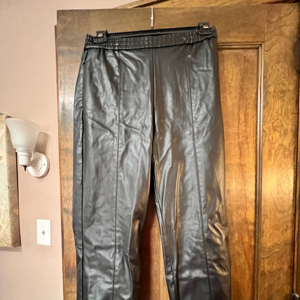 Faux Leather Zara Joggers